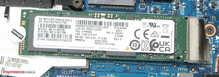 Viene utilizzato un SSD NVMe.