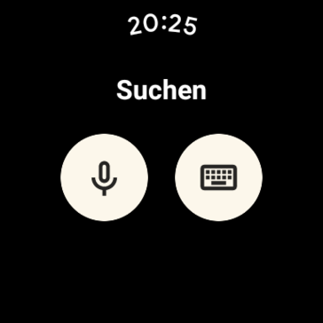 È possibile creare input sul Pixel Watch tramite comando vocale o tastiera.