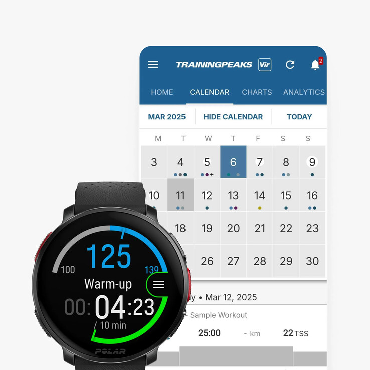 L'integrazione Polar e TrainingPeaks è ora disponibile. (Fonte: Polar)