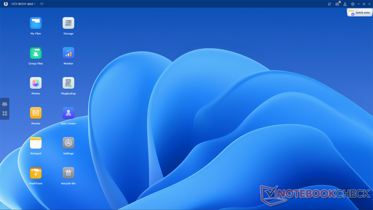 L'applicazione desktop (fonte: Notebookcheck)