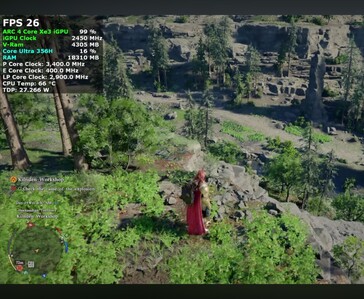 Crimson Desert funziona su mini PC Intel Core Ultra 7 356H a 26 FPS