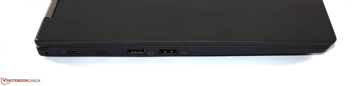 Sinistra: USB 3.1 Gen 1 Type-C x2, USB 3.0 Type-A, HDMI