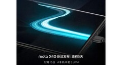 I teaser del Moto X40 diventano super-carichi. (Fonte: Motorola)