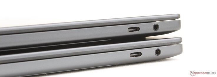 In alto: 2026 XPS 14 OLED, in basso: 2026 XPS 14 IPS. La piccola differenza di spessore è appena percettibile