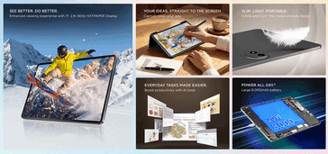 Caratteristiche principali del TCL Tab A1 NxtPaper