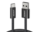 Il cavo Anker Zolo da USB-A a USB-C (nella foto) è costruito con un rivestimento intrecciato a 48 fili e resiste a oltre 10.000 piegature. (Fonte: Amazon/Anker)