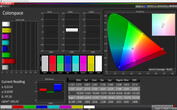 CalMAN: Spazio Colore - profilo cromatico vivido, spazio colore target DCI P3