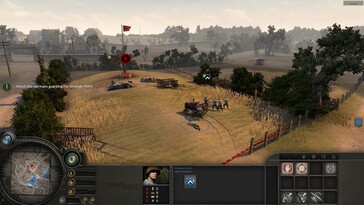  Nella foto: uno screenshot di gioco tratto da Company of Heroes.