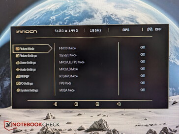 Menu principale