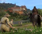 Un'immagine che mostra un castello e i personaggi di Kingdom Come: Deliverance.