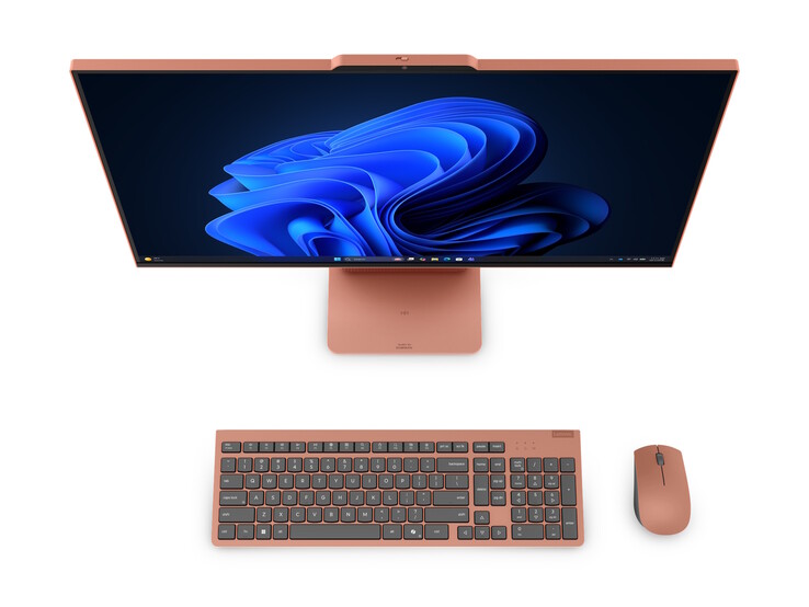 I desktop Lenovo IdeaCentre AIO i sono dotati di tastiere e mouse in tinta.