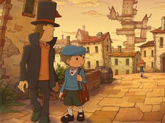 Immagine promozionale ufficiale di Professor Layton e il Nuovo Mondo del Vapore.