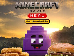 McDonald's regalerà uno dei sei collezionabili digitali Minecraft con l'acquisto di un Minecraft Movie Meal. (Fonte: McDonald's)
