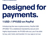 PayPal stablecoin ora disponibile (Fonte: PayPal)