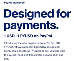 PayPal stablecoin ora disponibile (Fonte: PayPal)