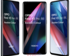Il primo rendering di tutti e tre gli smartphones della serie Oppo Find X3. (Immagine: Oppo/Evan Blass)