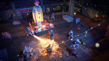 Un'immagine che mostra una battaglia contro diversi nemici in Wasteland 3.