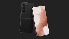 Il Galaxy S23 Plus sembra un incrocio tra il suo predecessore e il Galaxy S22 Ultra. (Fonte: @OnLeaks & Smartprix)