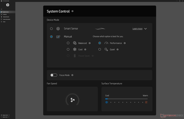 Impostazioni di HP Command Center