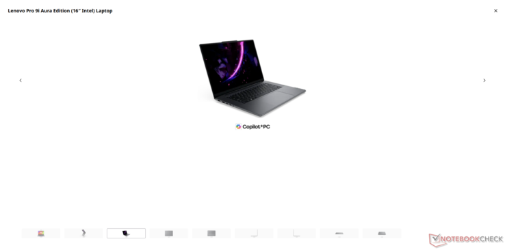 Rispetto a Dell, le immagini dei prodotti Lenovo in modalità full screen sono così sgranate e a bassa risoluzione che può essere difficile per gli acquirenti vedere cosa stanno acquistando