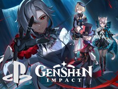 Striscione di Genshin Impact con il logo PlayStation (Fonte immagine: HoYoverse, Sony PlayStation con modifiche)