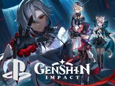 Striscione di Genshin Impact con il logo PlayStation (Fonte immagine: HoYoverse, Sony PlayStation con modifiche)