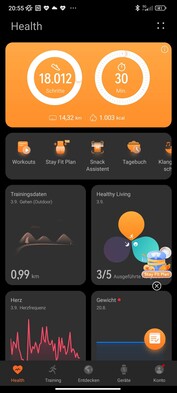 Tutti i dati raccolti dall'orologio vengono gestiti attraverso l'app Huawei Health