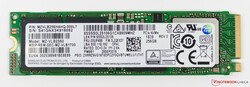 L'unità SSD Samsung PM981 da 256 GB inclusa con la nostra unità di test