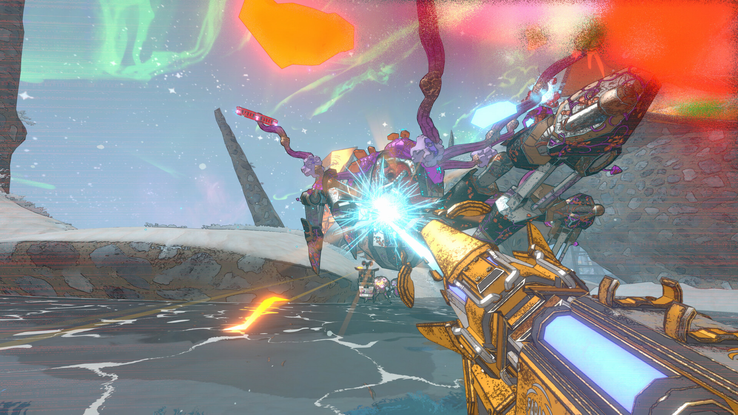 La grafica in cel-shading di Mycopunk ricorda molto quella di Borderlands.