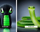 Razer mostra come potrebbe apparire la mascotte Sneki Snek con DLSS 5.