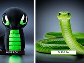 Razer mostra come potrebbe apparire la mascotte Sneki Snek con DLSS 5.