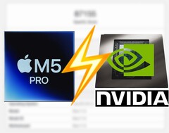 Apple M5 Pro non riesce a tenere il passo con la GPU RTX 5060 Laptop in Geekbench OpenCL.