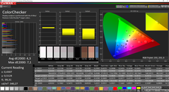 CalMAN ColorChecker (spazio colore target: AdobeRGB)