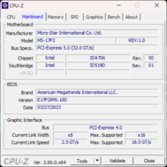 Scheda madre CPU-Z