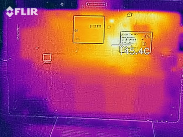 Distribuzione del calore lato inferiore (sotto carico)