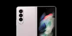 Il Galaxy Z Fold3 in uno dei suoi presunti nuovi colori. (Fonte: Twitter)