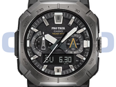 Il Casio Pro Trek PRW-B1000-1 (nella foto) ha una lunetta in acciaio inossidabile grigio scuro e un quadrante nero con accenti argentati. (Fonte: Casio - Modifica)