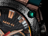 Un primo piano della lunetta di Casio MRG-B2000KT-3A (nella foto), con il verde smeraldo nell'angolo. (Fonte: Casioblog)