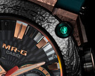 Un primo piano della lunetta di Casio MRG-B2000KT-3A (nella foto), con il verde smeraldo nell'angolo. (Fonte: Casioblog)