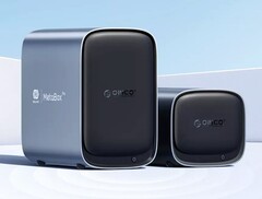 La serie MetaBox NAS presenta un design minimalista con un pannello frontale fissato magneticamente