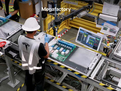 La fabbrica Tesla Megapack a Lathrop, in California.