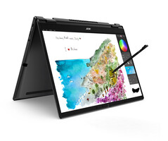 Acer TravelMate Spin P6 - Modalità tenda. (Fonte immagine: Acer)