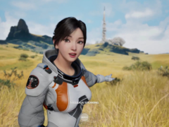 In Sussurri dalla Stella, la storia è incentrata su un astronauta bloccato su un misterioso pianeta alieno - Gaia. (Fonte: Steam)