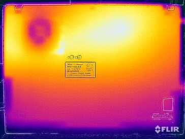 Test di sollecitazione delle temperature di superficie (in basso)