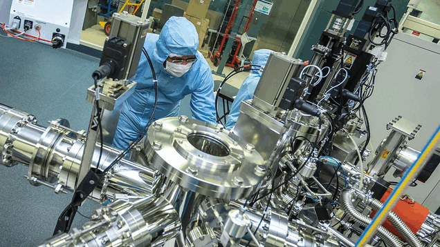 All’interno del laboratorio di ricerca dedicato alle batterie quantistiche del CSIRO.
