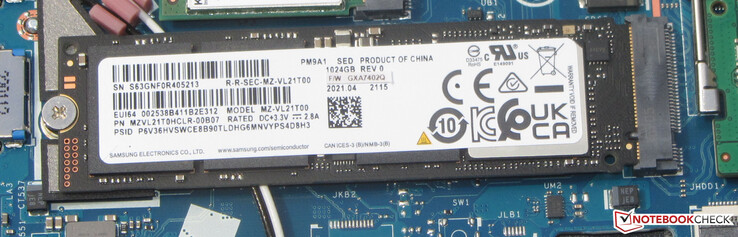 Un'unità SSD PCIe-4 funge da unità di sistema.