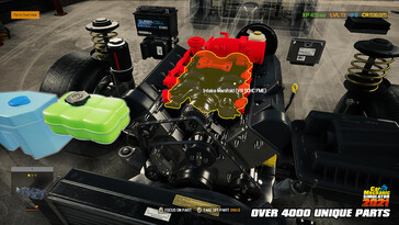 Nella foto: uno screenshot del gameplay tratto da Car Mechanic Simulator 2021.
