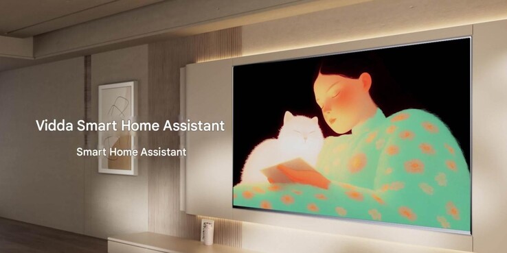 La TV con carta da parati Hisense Vidda. (Fonte: Hisense, traduzione automatica)