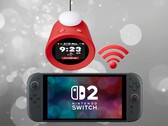 Orologio sonoro Nintendo Alarmo collegato a uno Switch 2 (Fonte: Nintendo of America con modifiche)