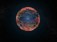 Un'immagine che mostra la supernova SN 1993J.